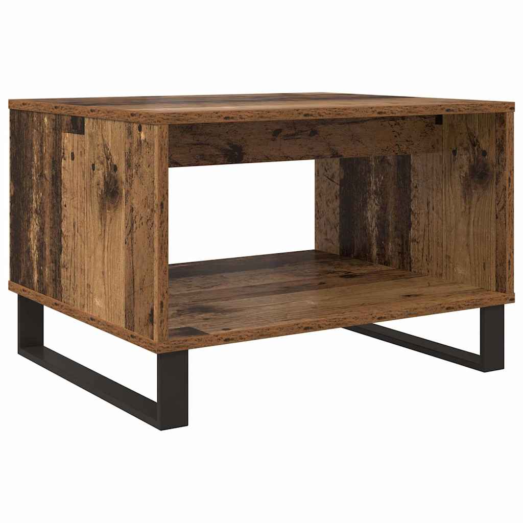 Salontafel Oud hout 60 x 50 x 40 cm Bewerkt hout is nu te koop bij PeponiXL, paradijselijk wonen!