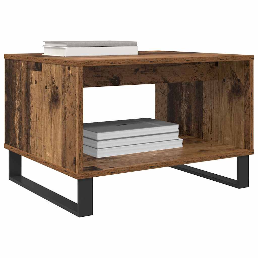 Salontafel Oud hout 60 x 50 x 40 cm Bewerkt hout is nu te koop bij PeponiXL, paradijselijk wonen!