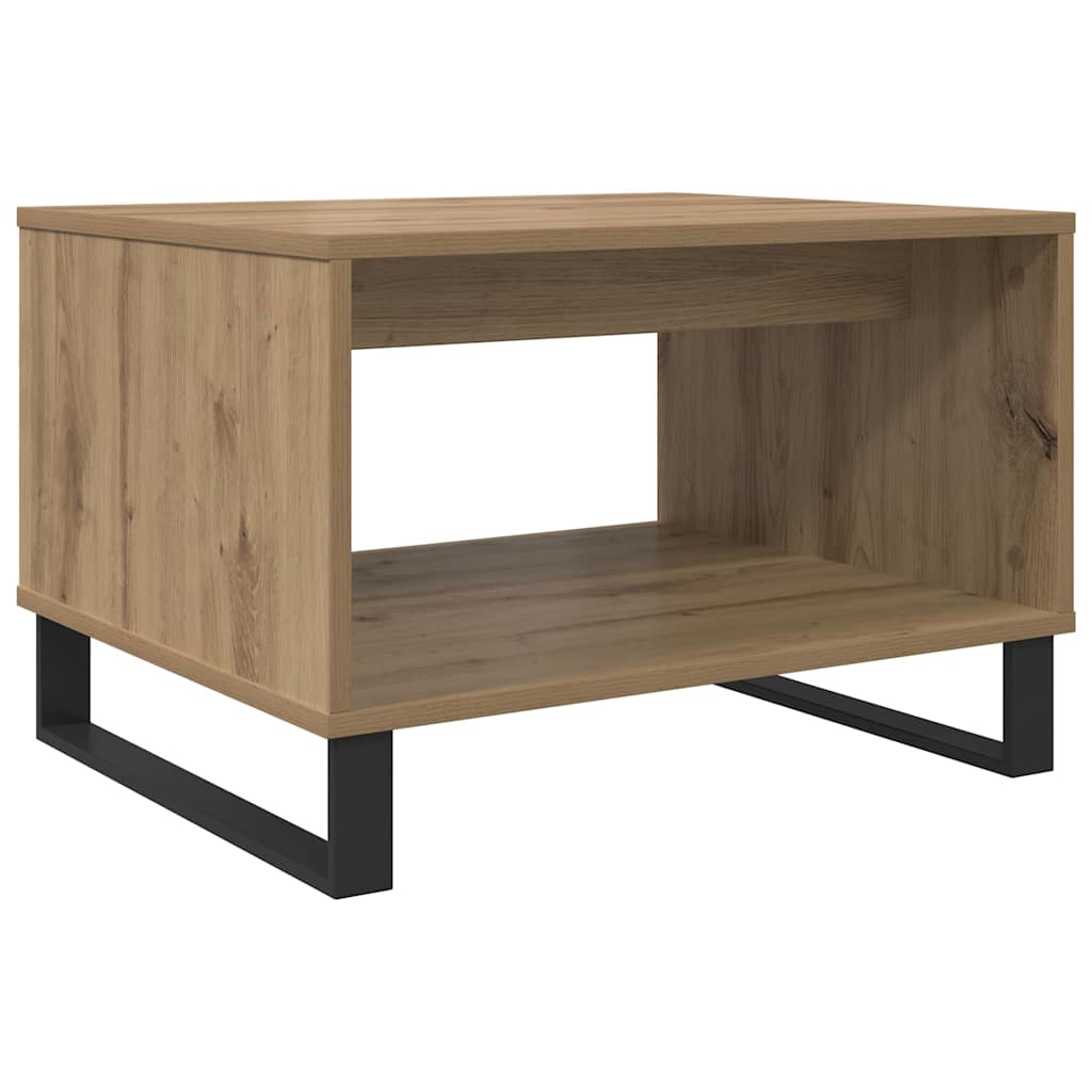 Salontafel artisanaal eikenkleurig 60 x 50 x 40 cm Bewerkt hout is nu te koop bij PeponiXL, paradijselijk wonen!