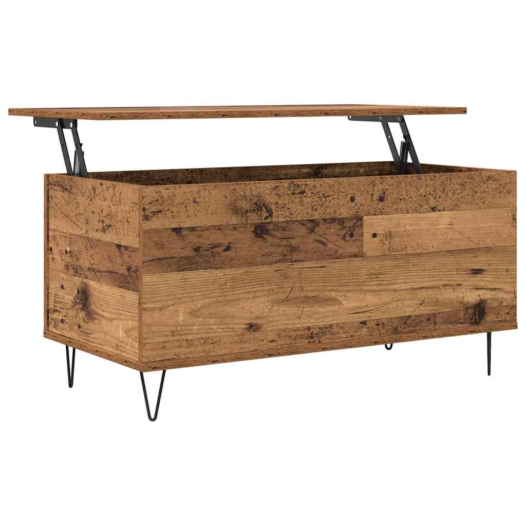 Salontafel Oud hout 90 x 44.5 x 45 cm Bewerkt hout is nu te koop bij PeponiXL, paradijselijk wonen!