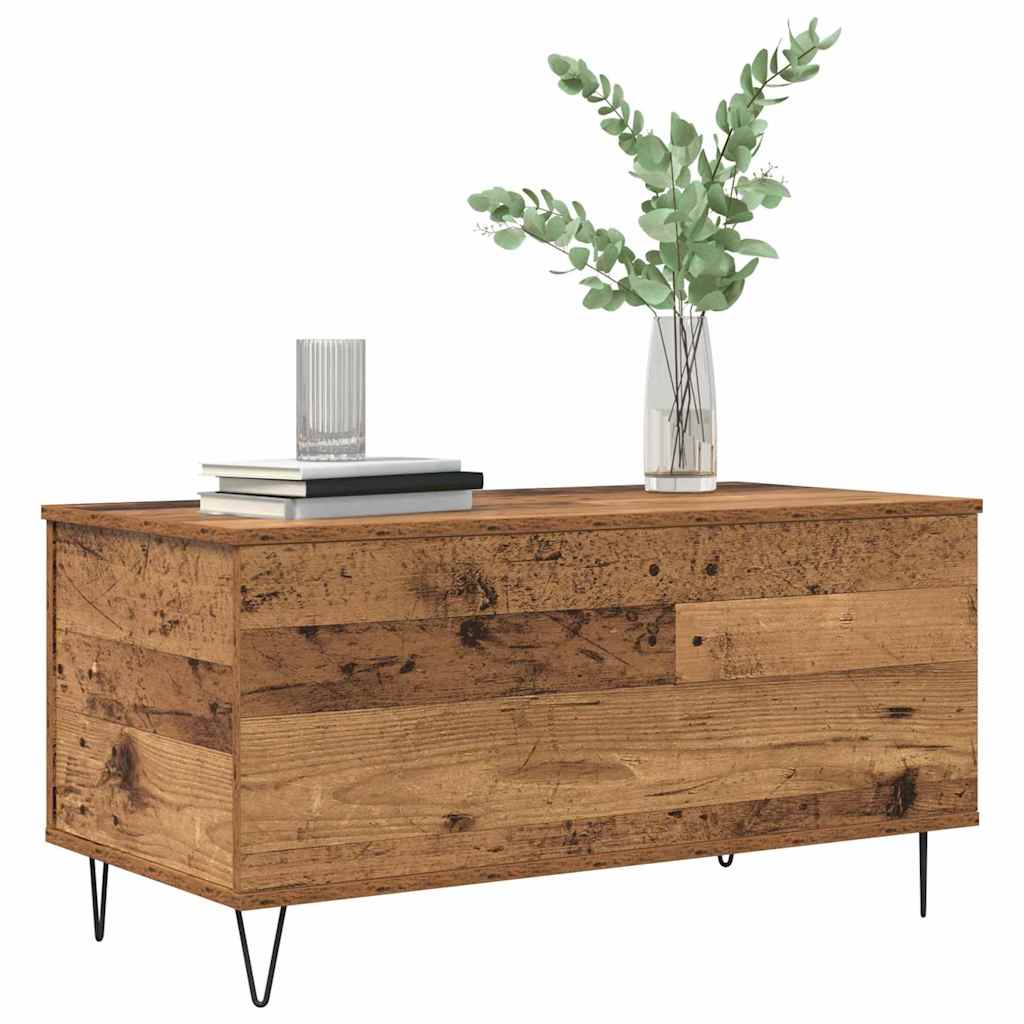 Salontafel Oud hout 90 x 44.5 x 45 cm Bewerkt hout is nu te koop bij PeponiXL, paradijselijk wonen!