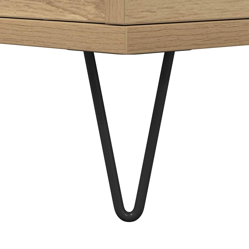 Salontafel artisanaal eikenkleurig 90 x 44.5 x 45 cm is nu te koop bij PeponiXL, paradijselijk wonen!