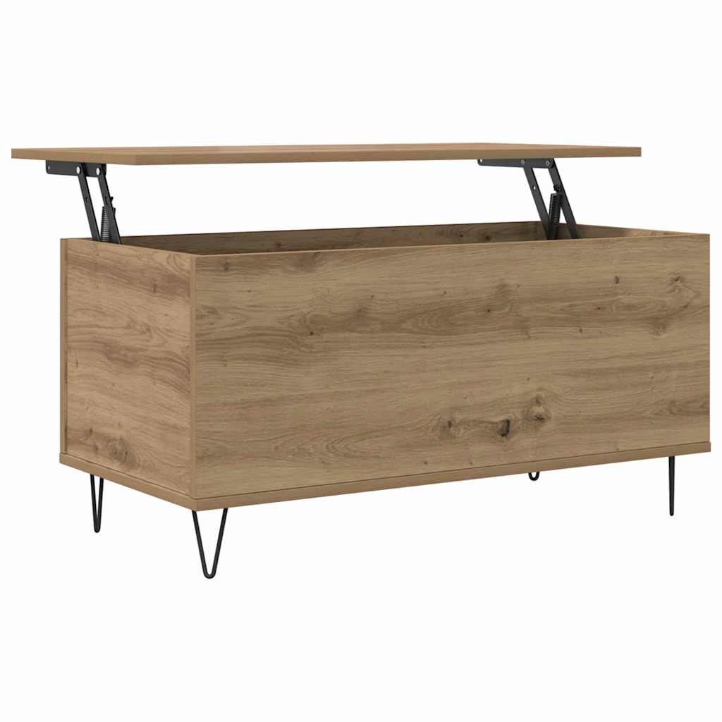 Salontafel artisanaal eikenkleurig 90 x 44.5 x 45 cm is nu te koop bij PeponiXL, paradijselijk wonen!