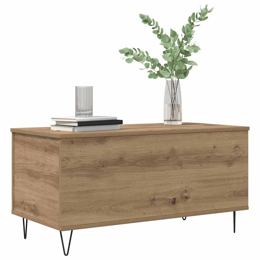 Salontafel artisanaal eikenkleurig 90 x 44.5 x 45 cm is nu te koop bij PeponiXL, paradijselijk wonen!