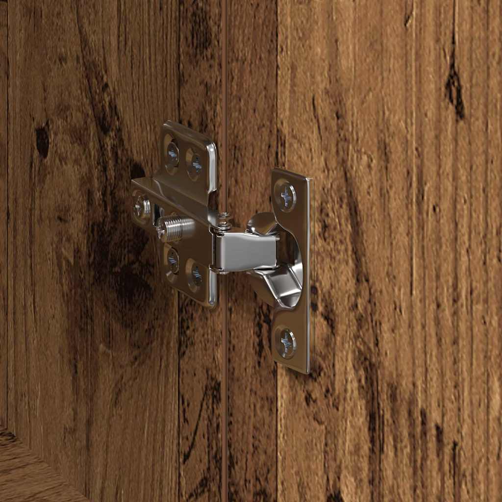 Highboard Bruin 60 x 36 x 110 cm Bewerkt hout is nu te koop bij PeponiXL, paradijselijk wonen!