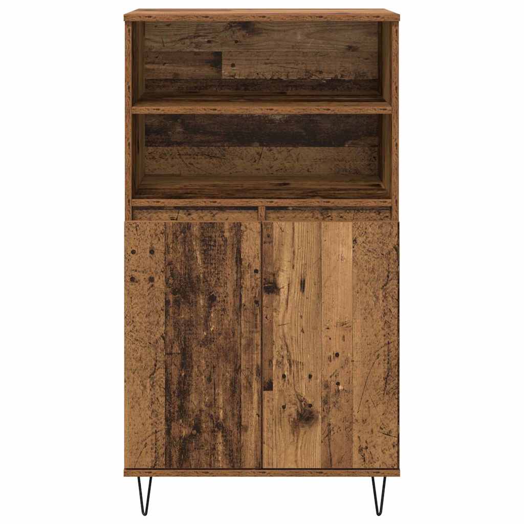 Highboard Bruin 60 x 36 x 110 cm Bewerkt hout is nu te koop bij PeponiXL, paradijselijk wonen!