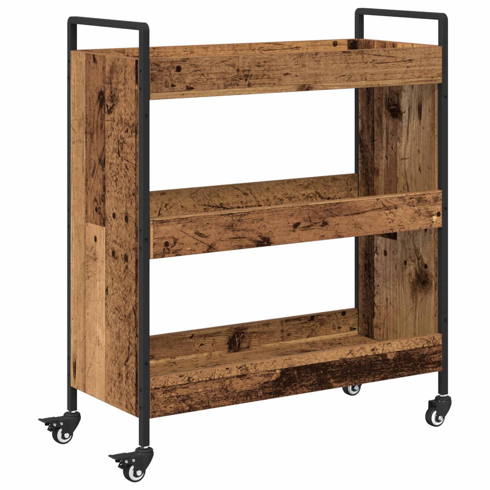 Keuken Trolley Oudhout 70 x 30 x 82 cm Bewerkt hout is nu te koop bij PeponiXL, paradijselijk wonen!