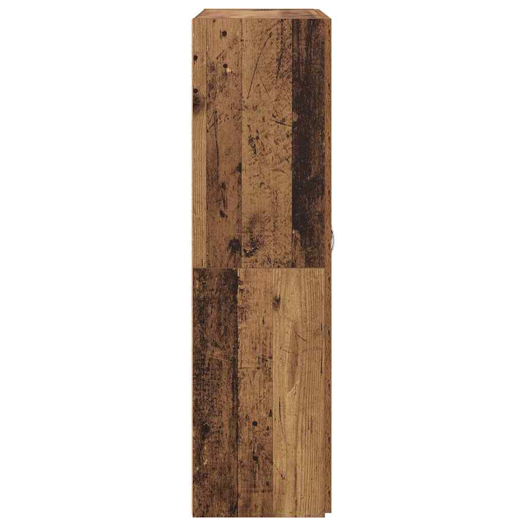 Kantoorkast met plank Zwart Eiken 60 x 32 x 115 cm Bewerkt hout is nu te koop bij PeponiXL, paradijselijk wonen!