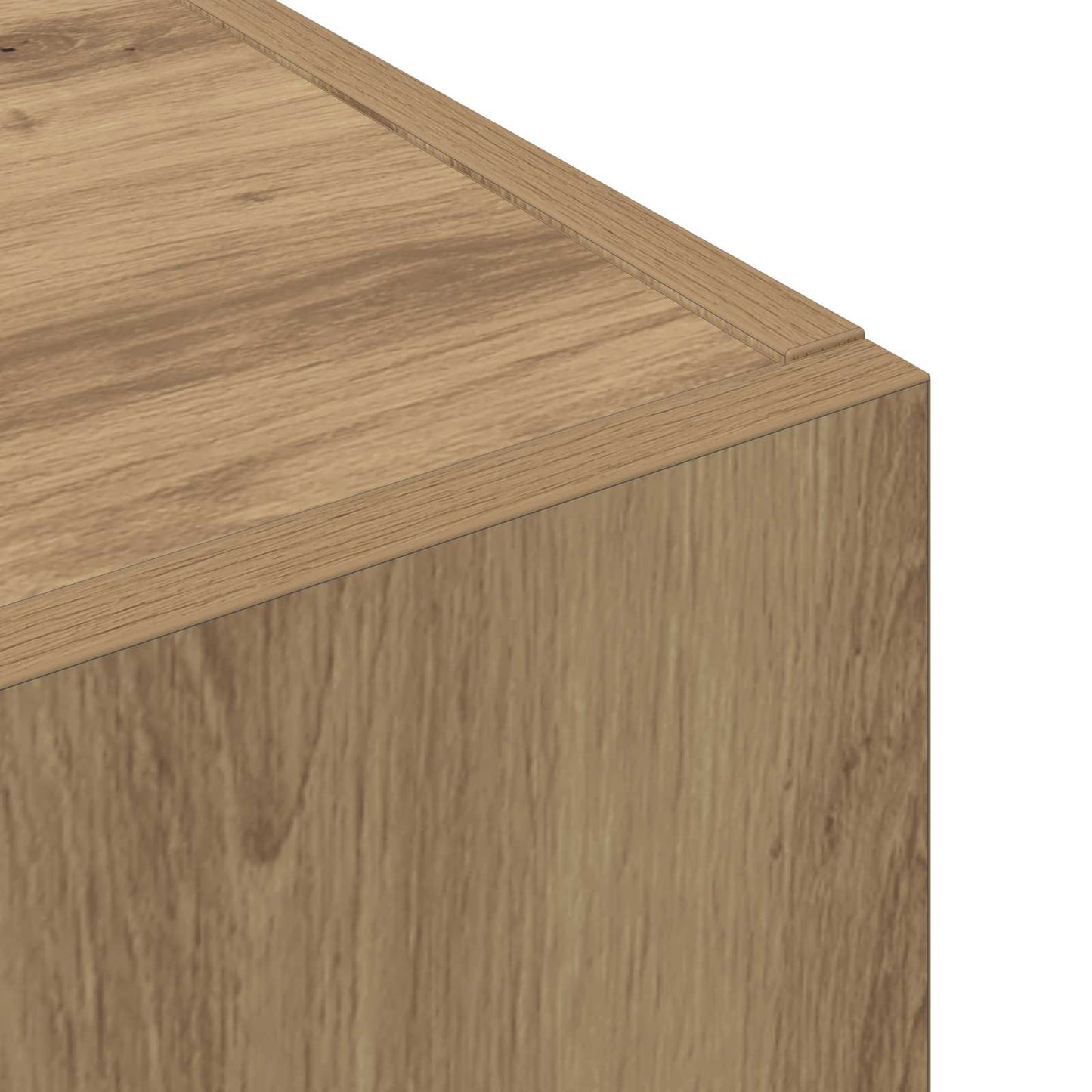 Kantoorkast Artisanaal eiken 60 x 32 x 115 cm Bewerkt hout