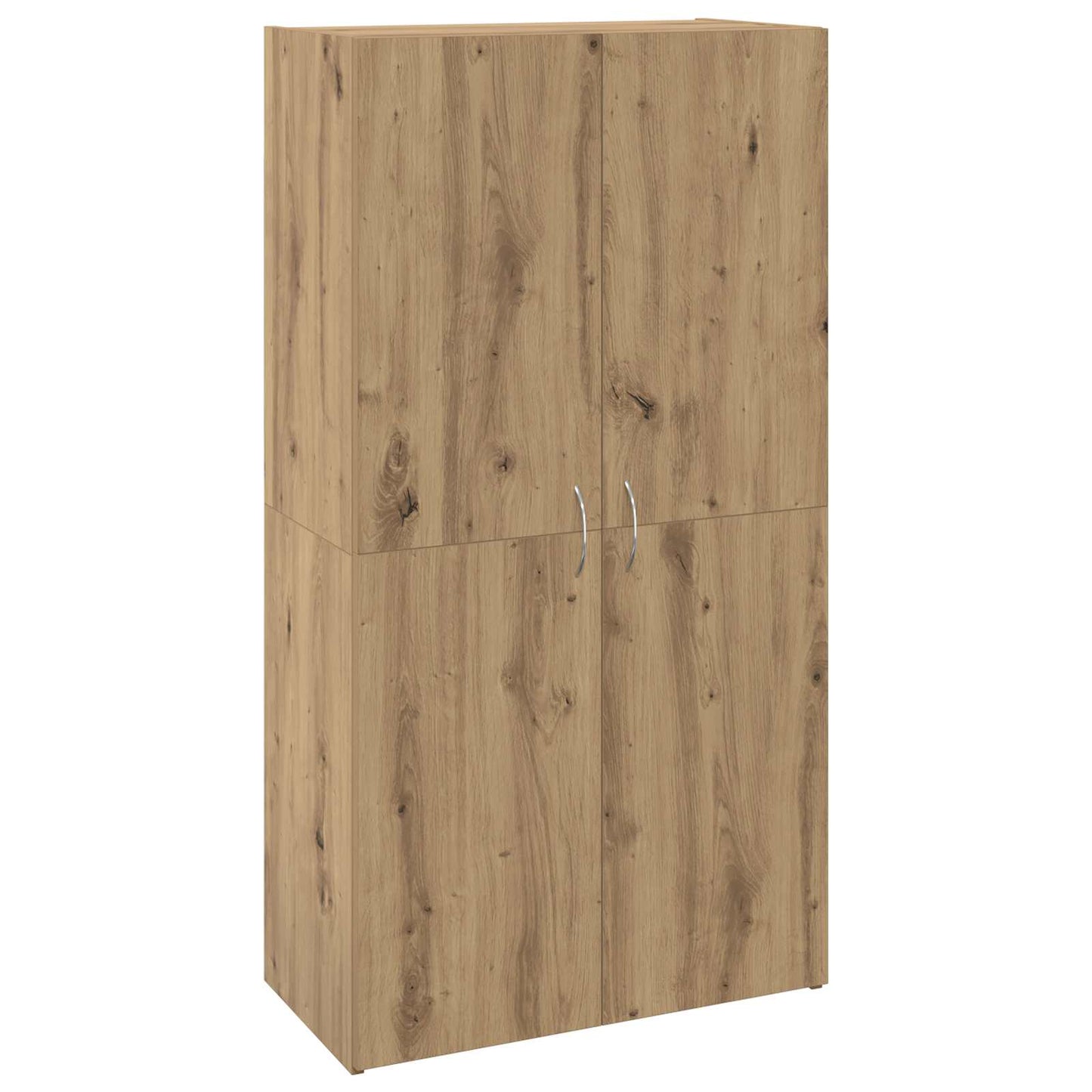 Kantoorkast Artisanaal eiken 60 x 32 x 115 cm Bewerkt hout