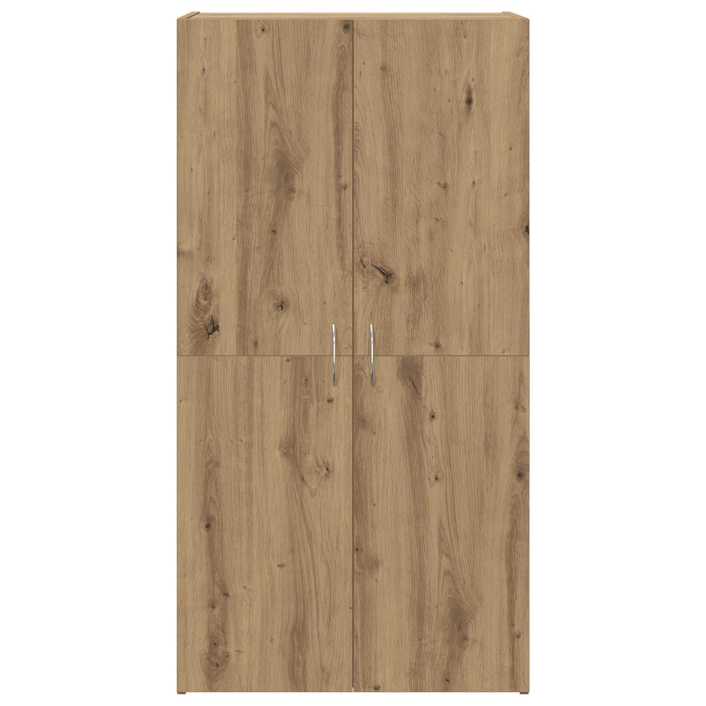Kantoorkast Artisanaal eiken 60 x 32 x 115 cm Bewerkt hout