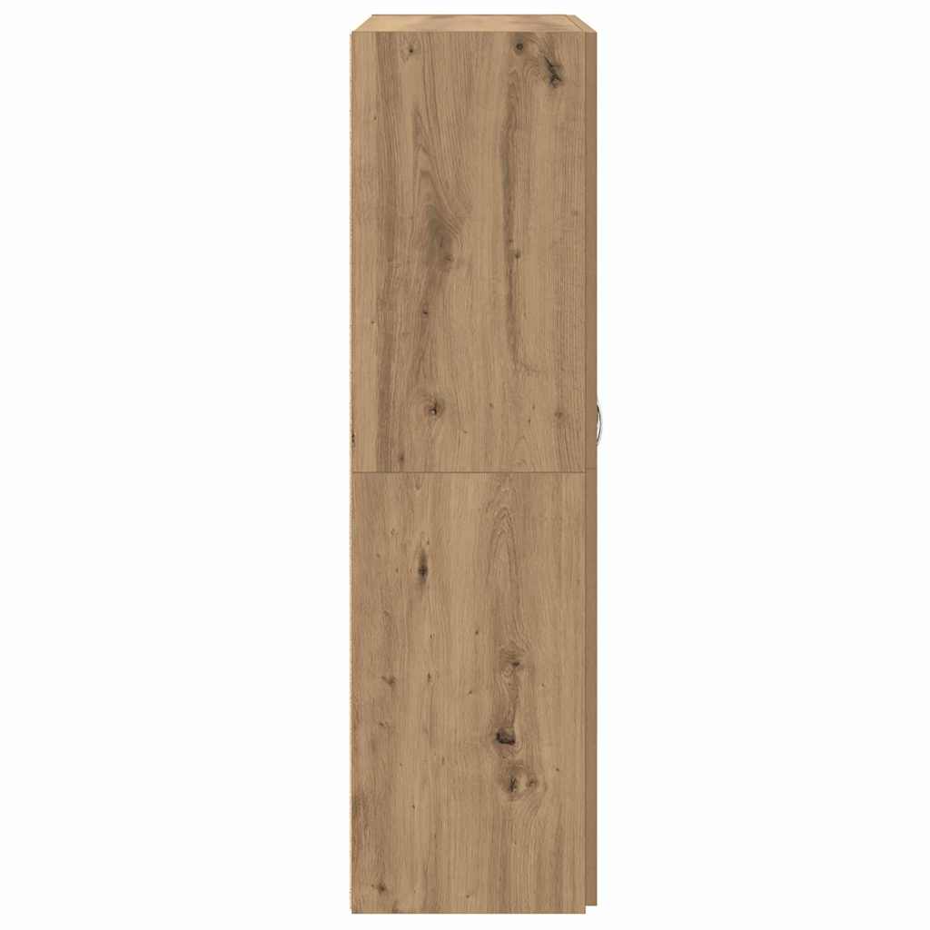 Kantoorkast met plank Oudhout 60 x 32 x 115 cm Bewerkt hout is nu te koop bij PeponiXL, paradijselijk wonen!