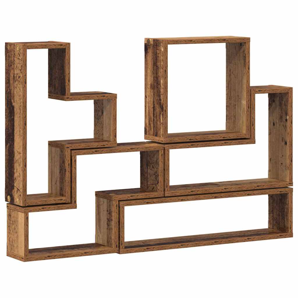 Wandplank Wandgemonteerd met opslag Oudhout 96 x 12 x 64 cm is nu te koop bij PeponiXL, paradijselijk wonen!