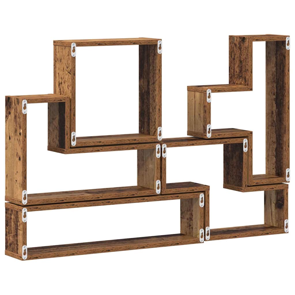 Wandplank Wandgemonteerd met opslag Oudhout 96 x 12 x 64 cm is nu te koop bij PeponiXL, paradijselijk wonen!