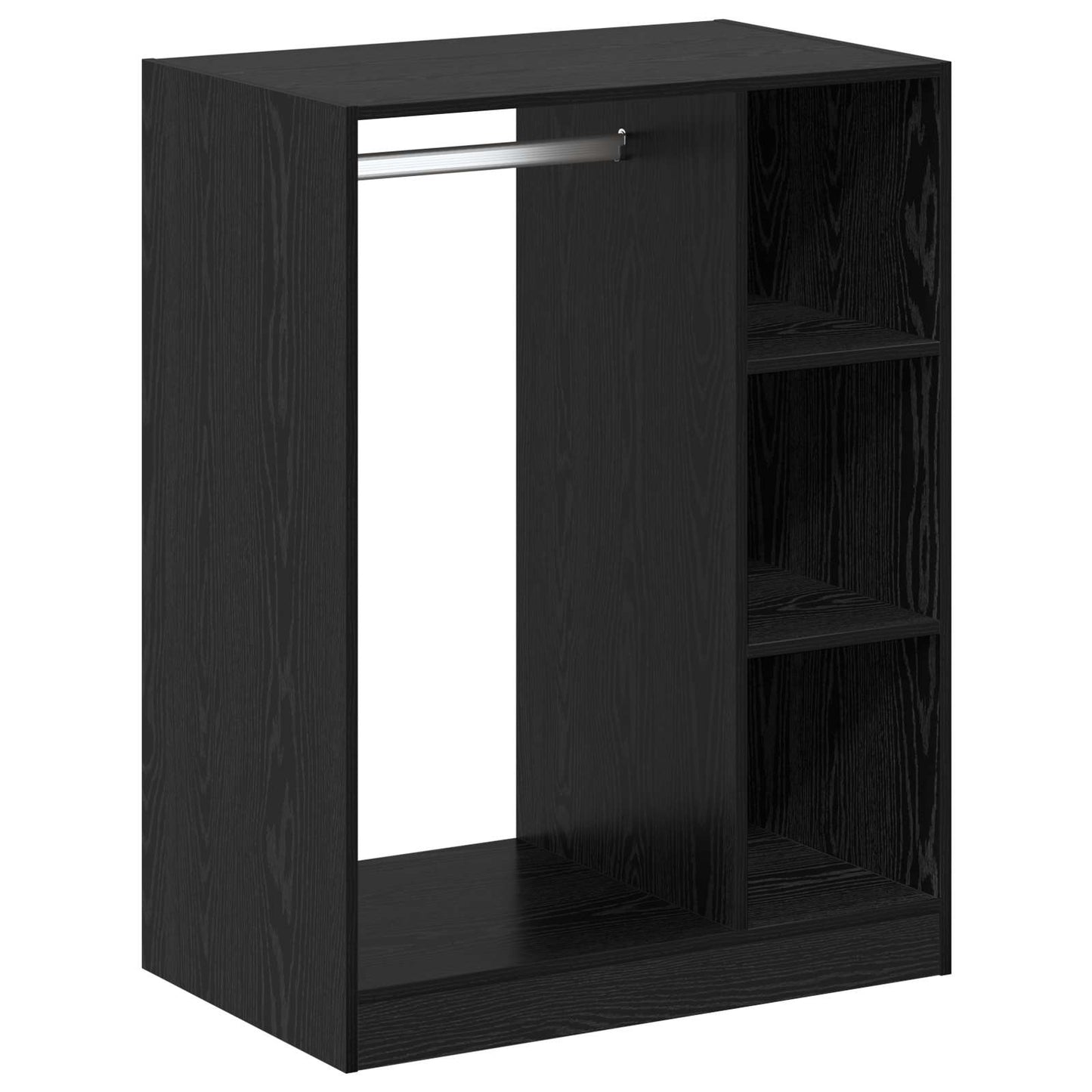 Kledingkast met plank met opslag Zwart Eiken 77 x 48 x 102 cm is nu te koop bij PeponiXL, paradijselijk wonen!