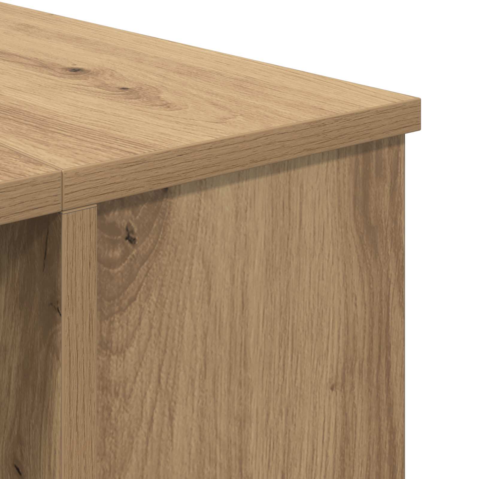 Bureau artisanaal eikenkleurig Bewerkt hout 140 x 50 x 75 cm is nu te koop bij PeponiXL, paradijselijk wonen!