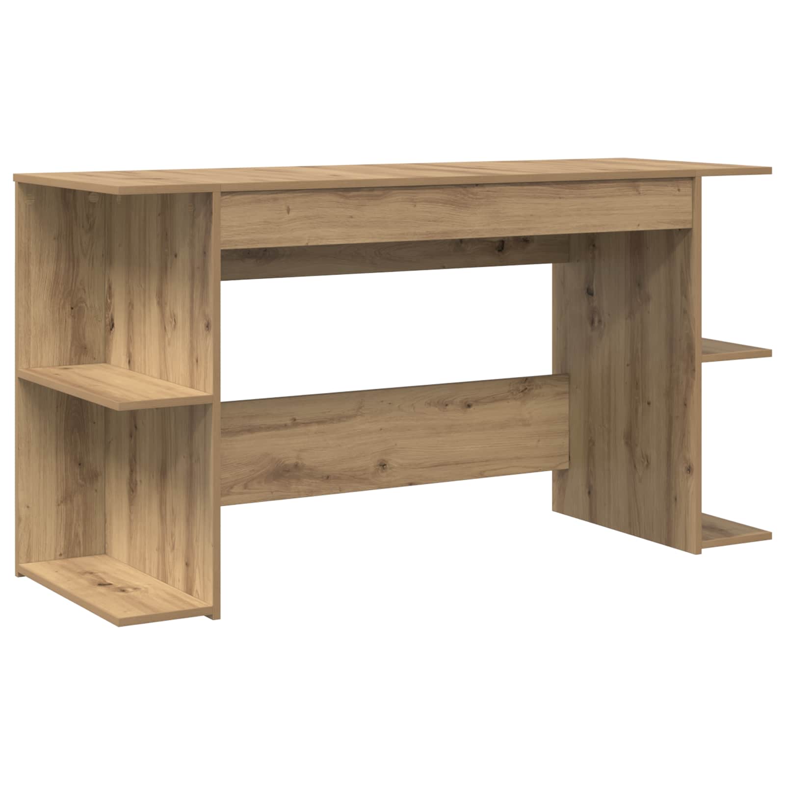 Bureau artisanaal eikenkleurig Bewerkt hout 140 x 50 x 75 cm is nu te koop bij PeponiXL, paradijselijk wonen!