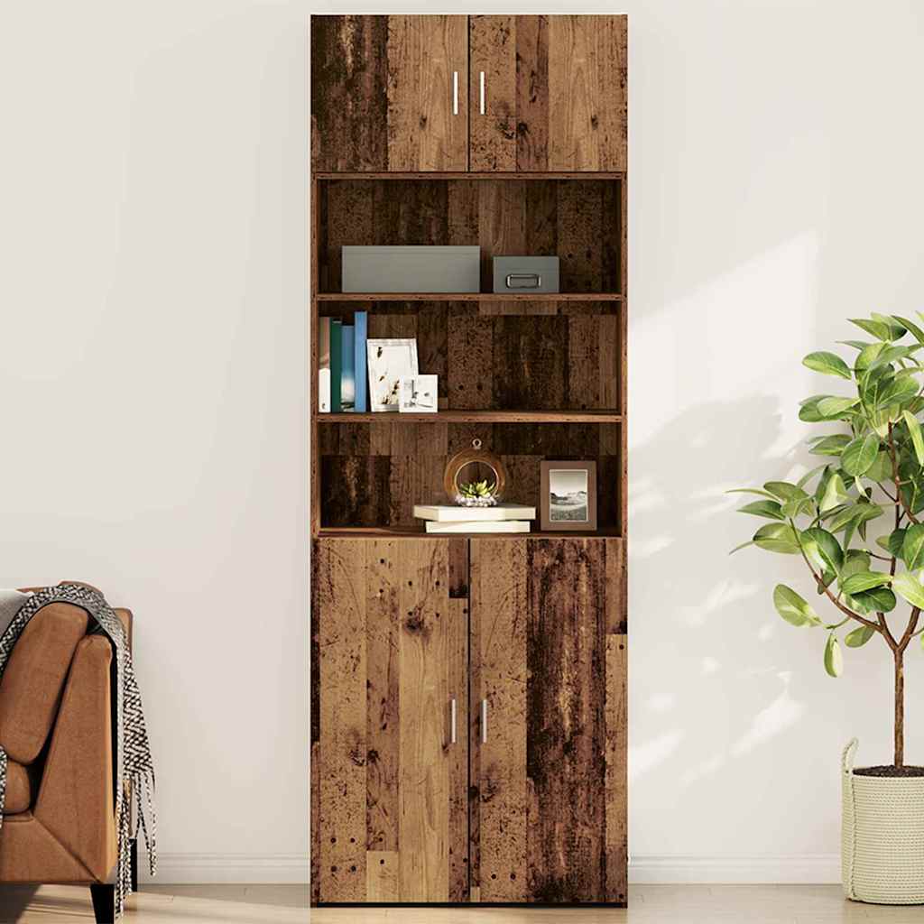 Wandkast Wandgemonteerd Oud hout 80 x 42.5 x 40 cm Bewerkt hout is nu te koop bij PeponiXL, paradijselijk wonen!