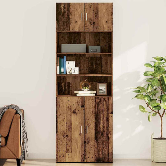 Wandkast Wandgemonteerd Oud hout 80 x 42.5 x 40 cm Bewerkt hout is nu te koop bij PeponiXL, paradijselijk wonen!