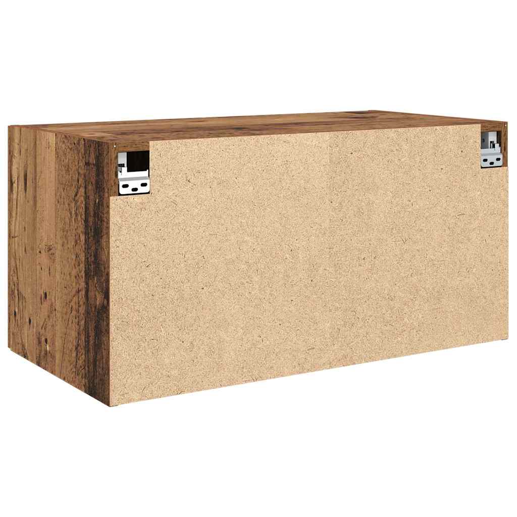Wandkast Wandgemonteerd Oud hout 80 x 42.5 x 40 cm Bewerkt hout is nu te koop bij PeponiXL, paradijselijk wonen!