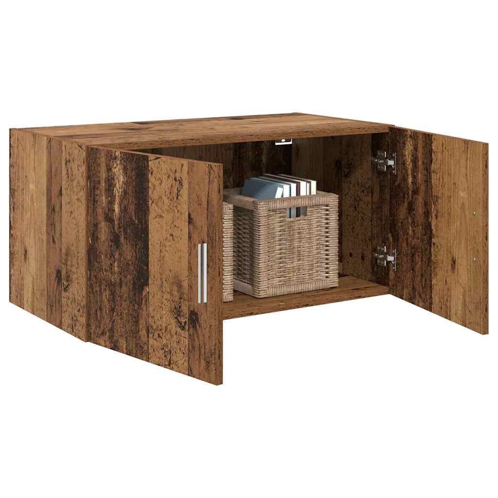 Wandkast Wandgemonteerd Oud hout 80 x 42.5 x 40 cm Bewerkt hout is nu te koop bij PeponiXL, paradijselijk wonen!