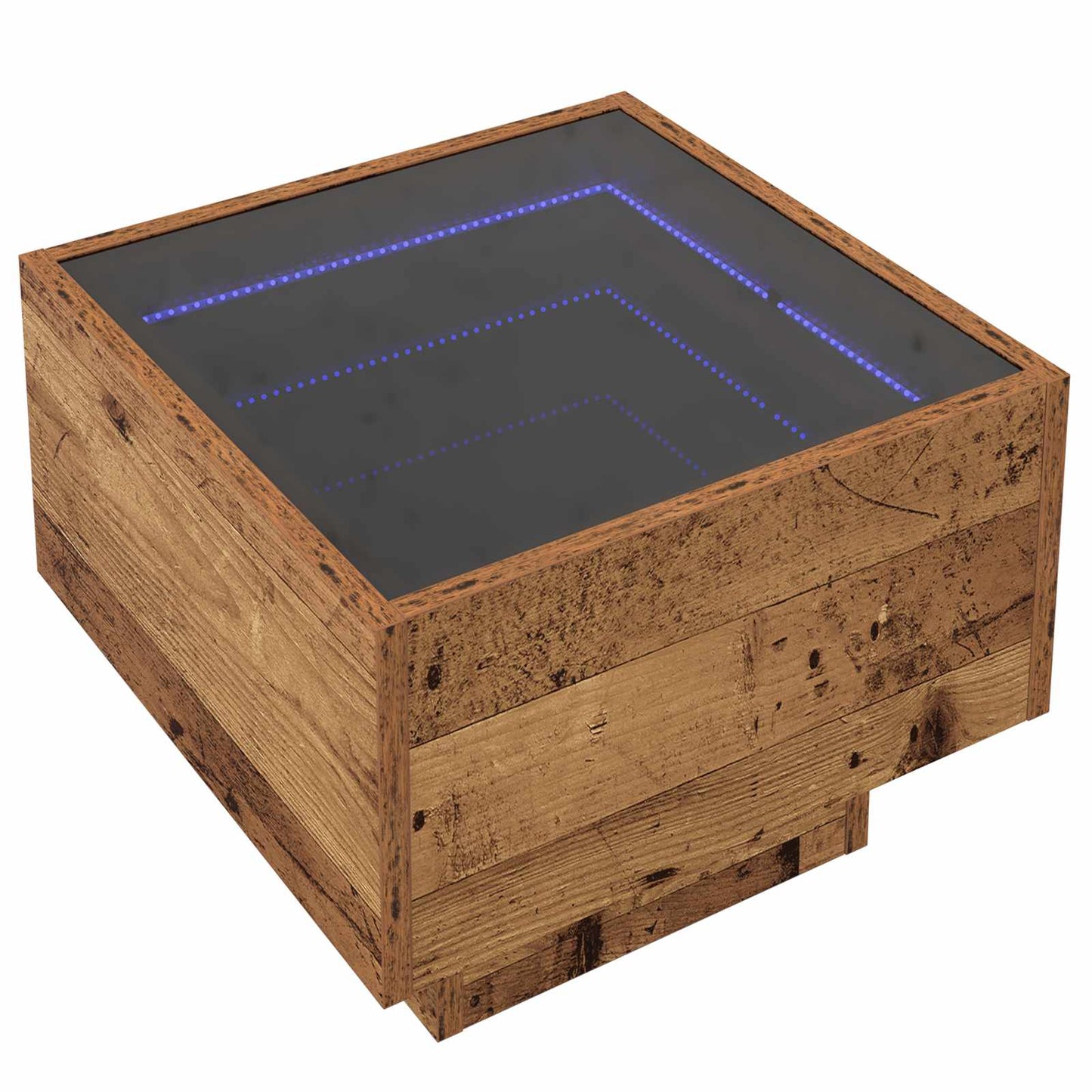 Salontafel Oud hout 40 x 40 x 30 cm Bewerkt hout is nu te koop bij PeponiXL, paradijselijk wonen!