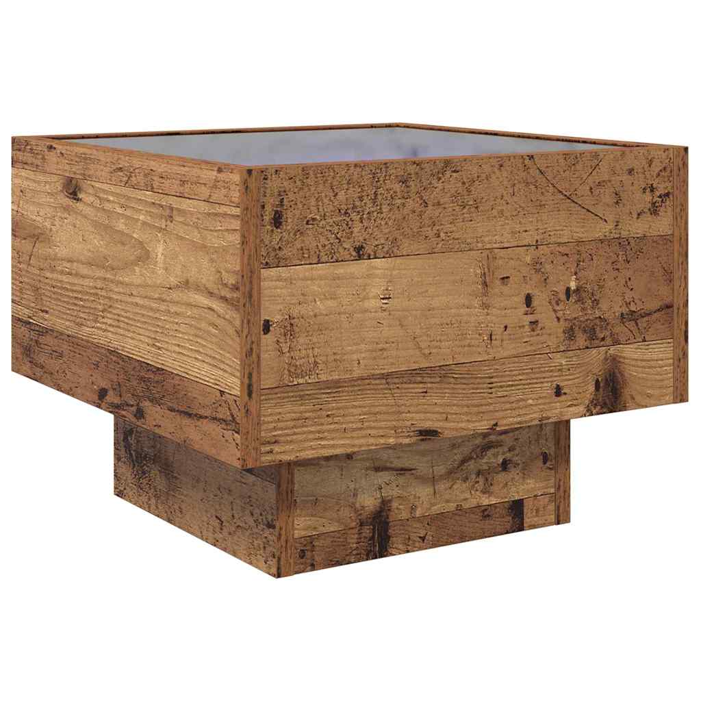 Salontafel Oud hout 40 x 40 x 30 cm Bewerkt hout is nu te koop bij PeponiXL, paradijselijk wonen!