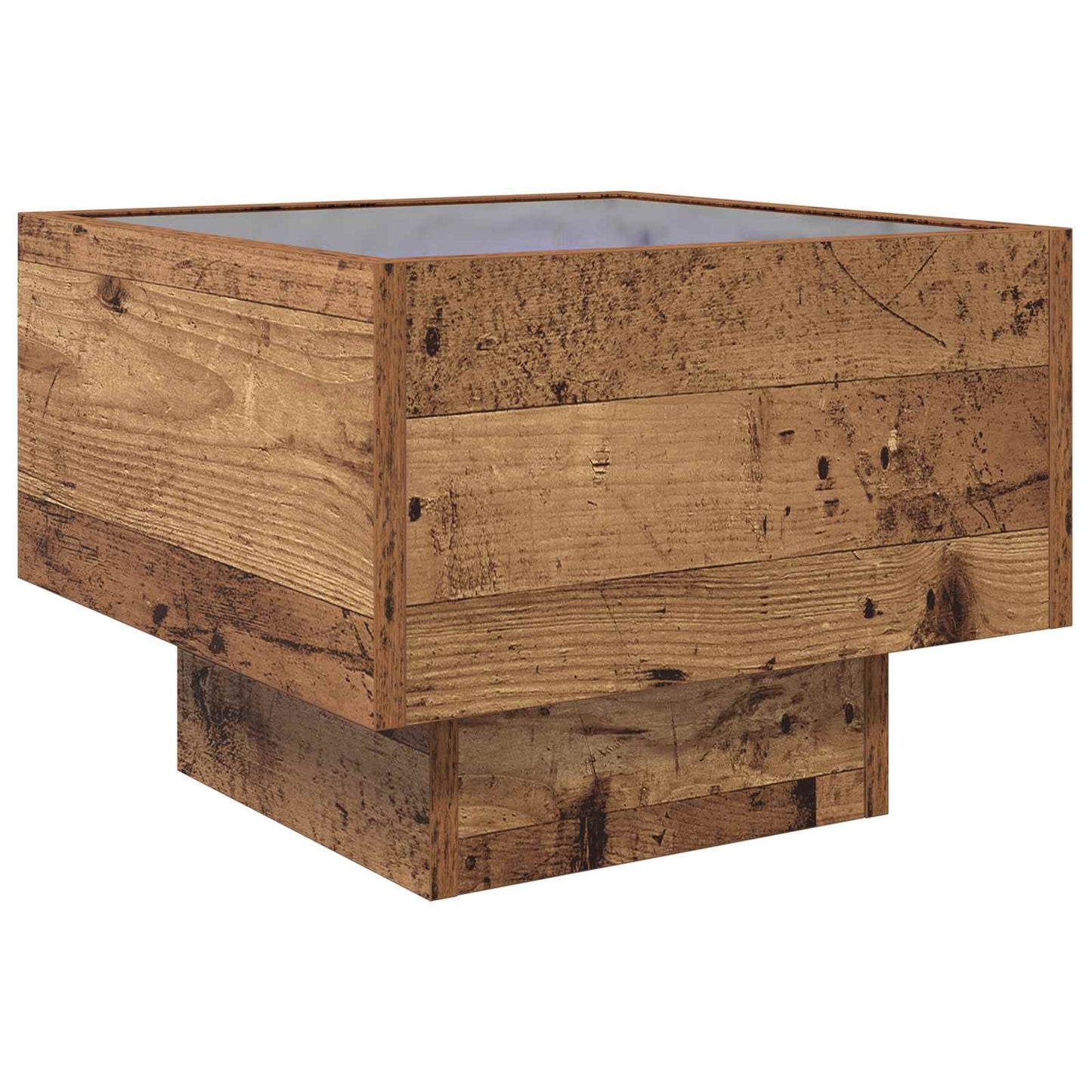 Salontafel Oud hout 40 x 40 x 30 cm Bewerkt hout is nu te koop bij PeponiXL, paradijselijk wonen!