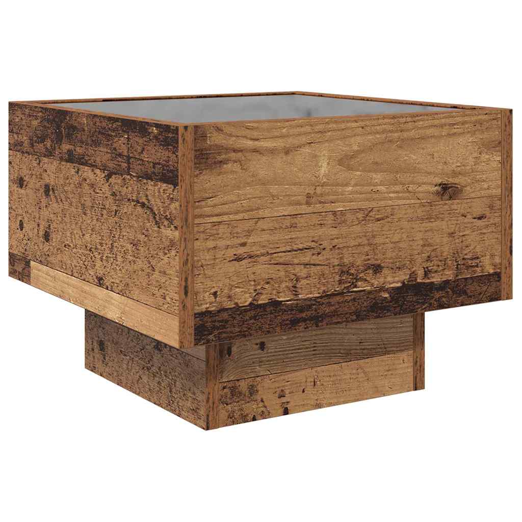 Salontafel Oud hout 40 x 40 x 30 cm Bewerkt hout is nu te koop bij PeponiXL, paradijselijk wonen!