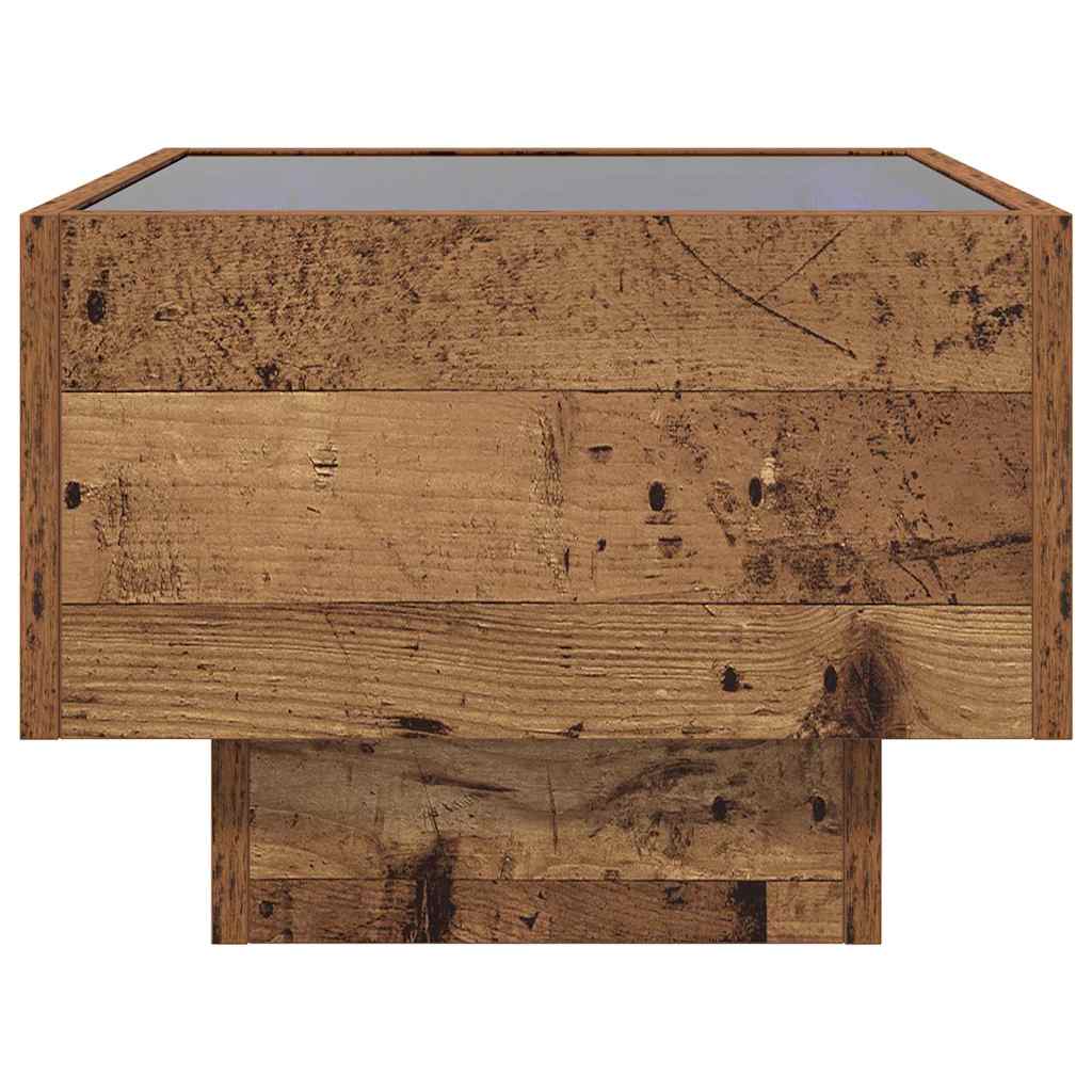 Salontafel Oud hout 40 x 40 x 30 cm Bewerkt hout is nu te koop bij PeponiXL, paradijselijk wonen!