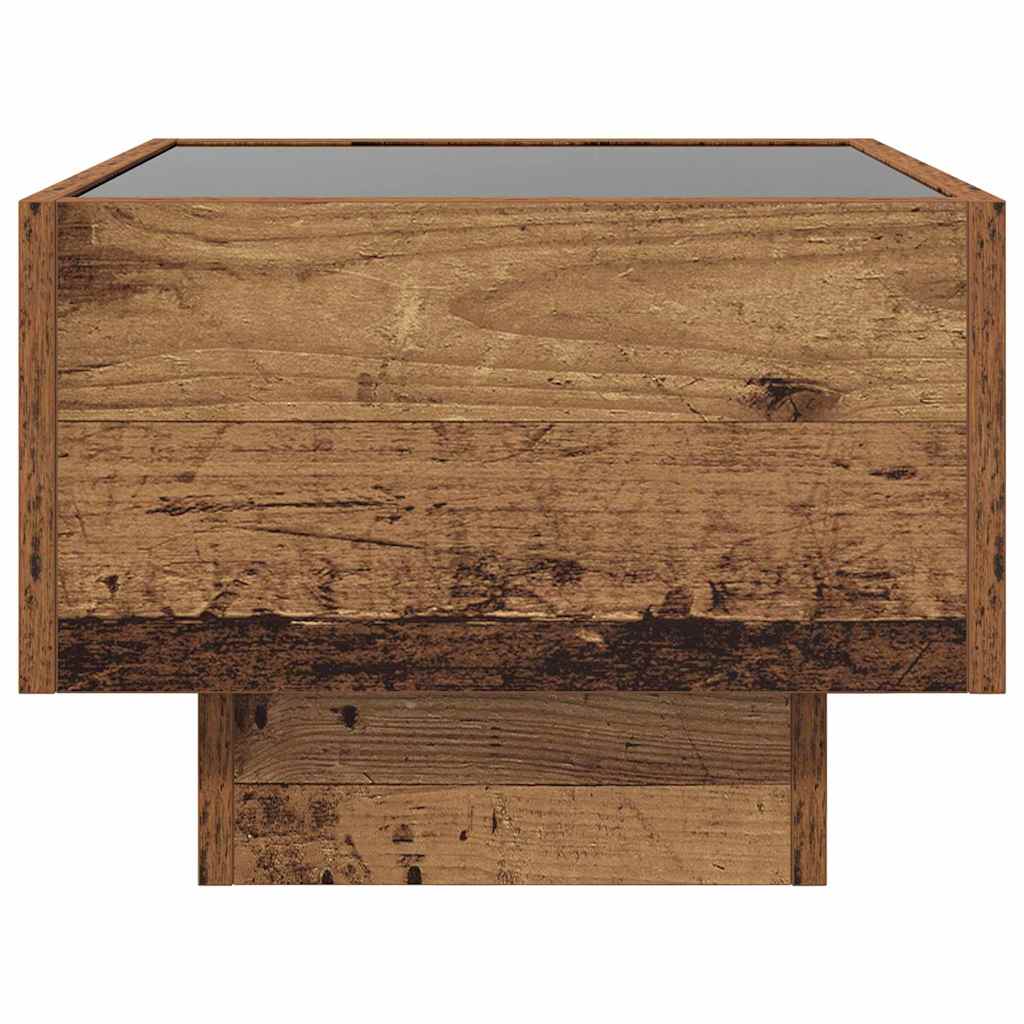 Salontafel Oud hout 40 x 40 x 30 cm Bewerkt hout is nu te koop bij PeponiXL, paradijselijk wonen!