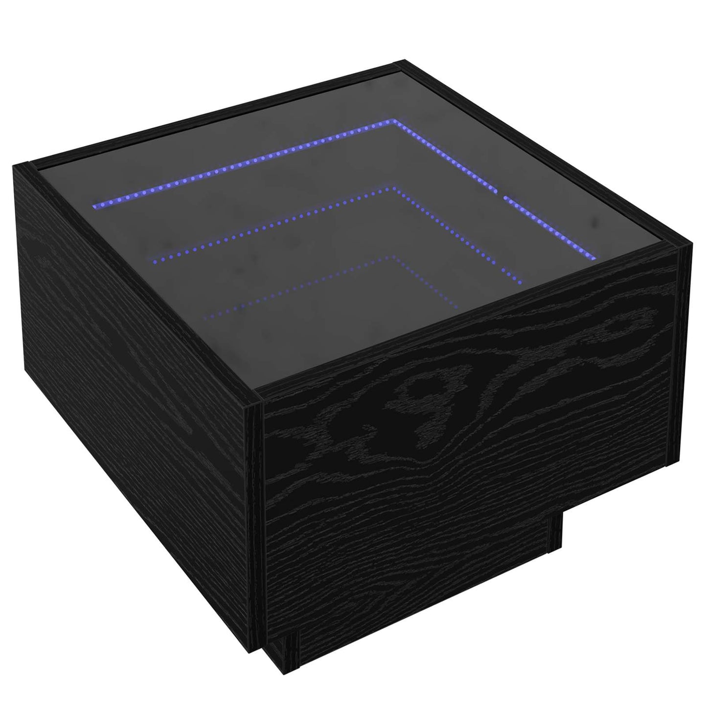 Salontafel Zwart eiken 40 x 40 x 30 cm Bewerkt hout is nu te koop bij PeponiXL, paradijselijk wonen!