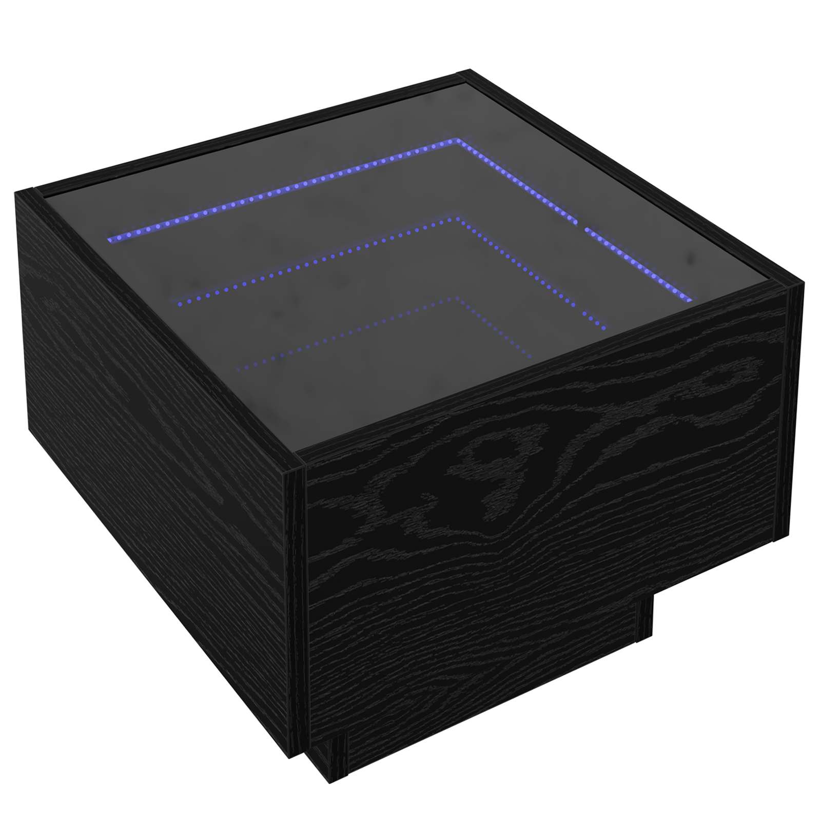 Salontafel Zwart eiken 40 x 40 x 30 cm Bewerkt hout is nu te koop bij PeponiXL, paradijselijk wonen!