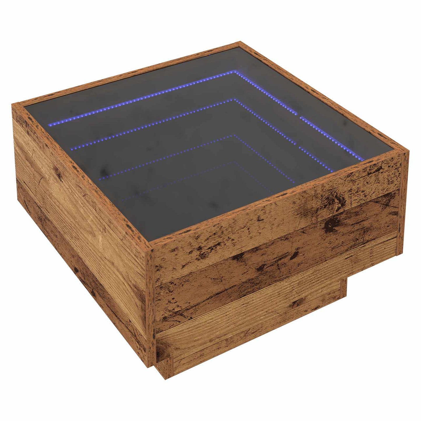 Salontafel Oud hout 50 x 50 x 30 cm Bewerkt hout is nu te koop bij PeponiXL, paradijselijk wonen!
