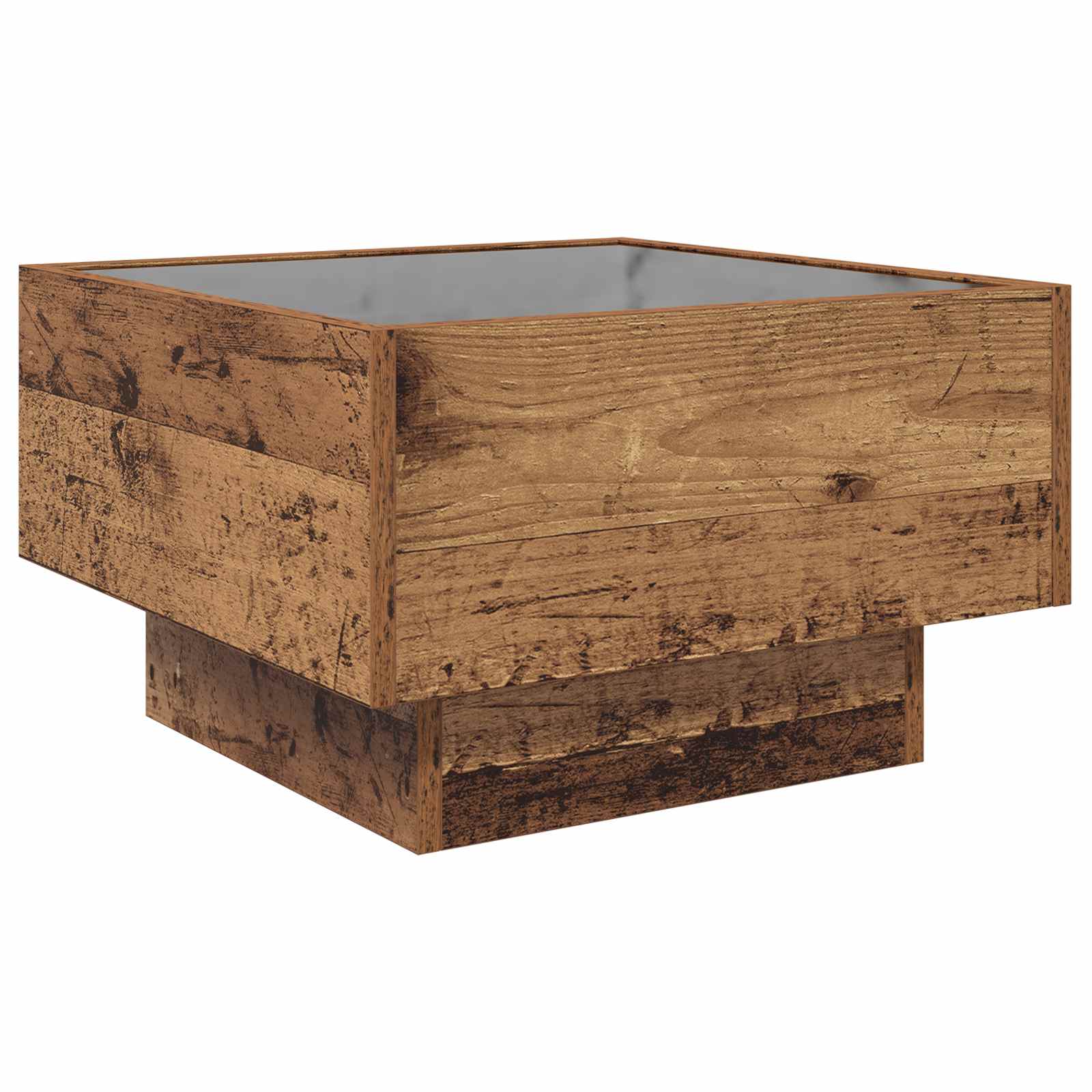 Salontafel Oud hout 50 x 50 x 30 cm Bewerkt hout is nu te koop bij PeponiXL, paradijselijk wonen!