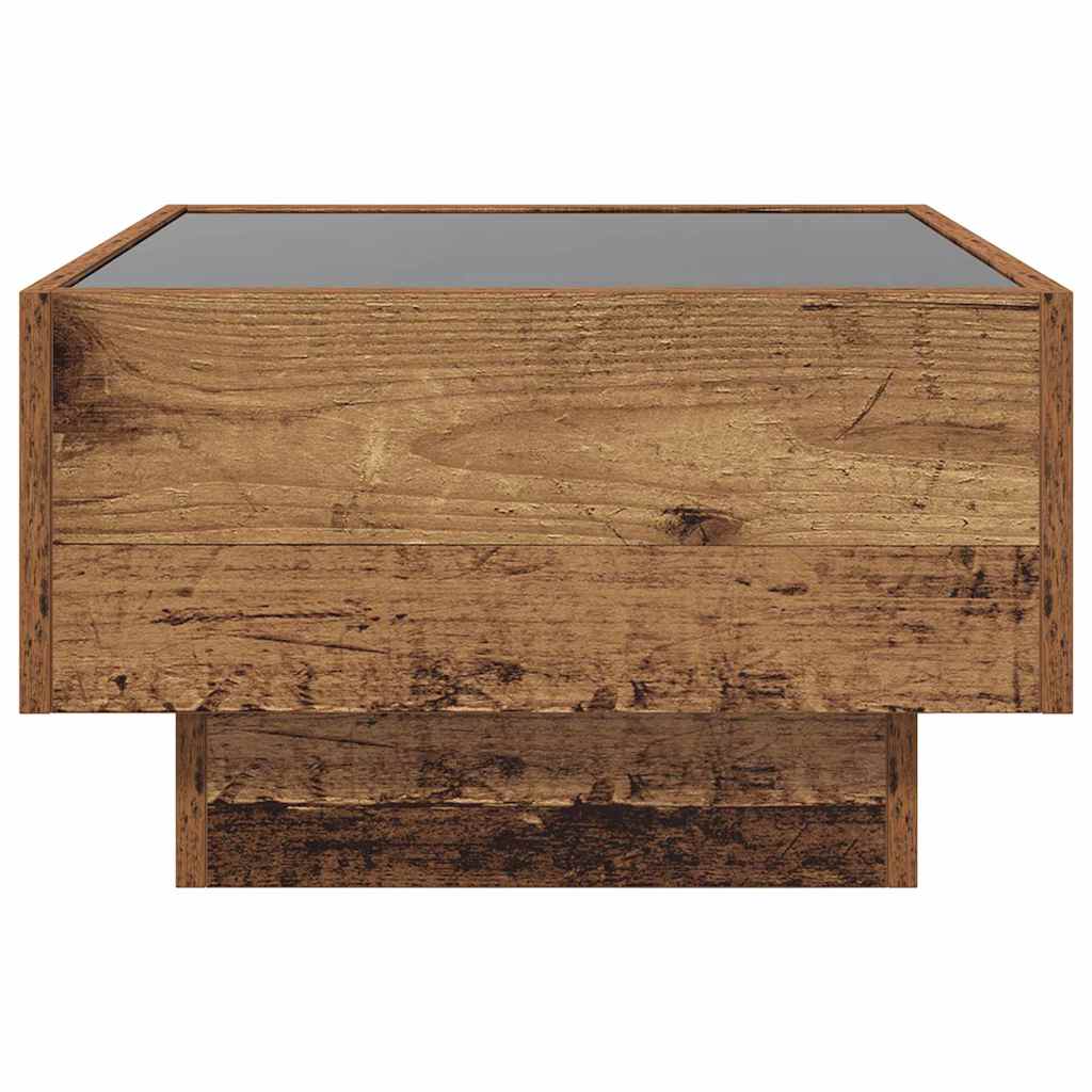 Salontafel Oud hout 50 x 50 x 30 cm Bewerkt hout is nu te koop bij PeponiXL, paradijselijk wonen!