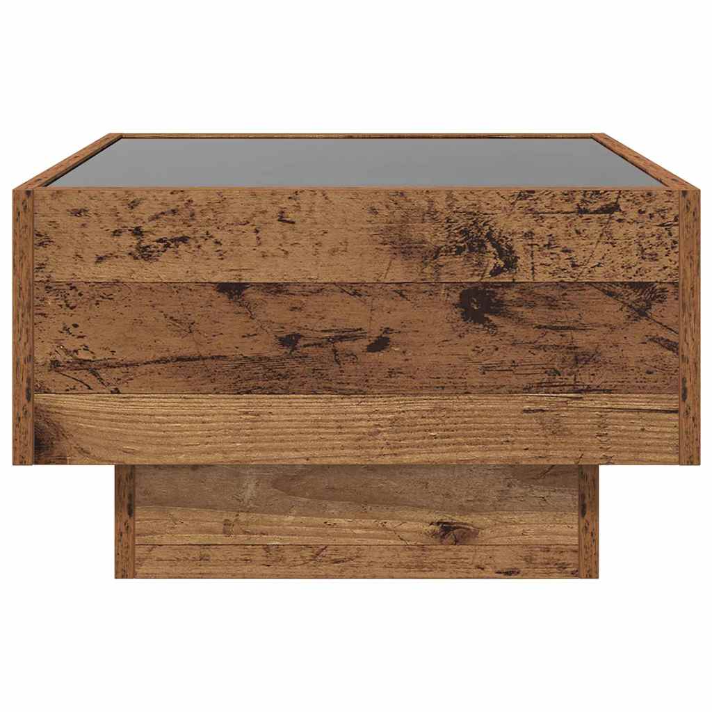Salontafel Oud hout 50 x 50 x 30 cm Bewerkt hout is nu te koop bij PeponiXL, paradijselijk wonen!