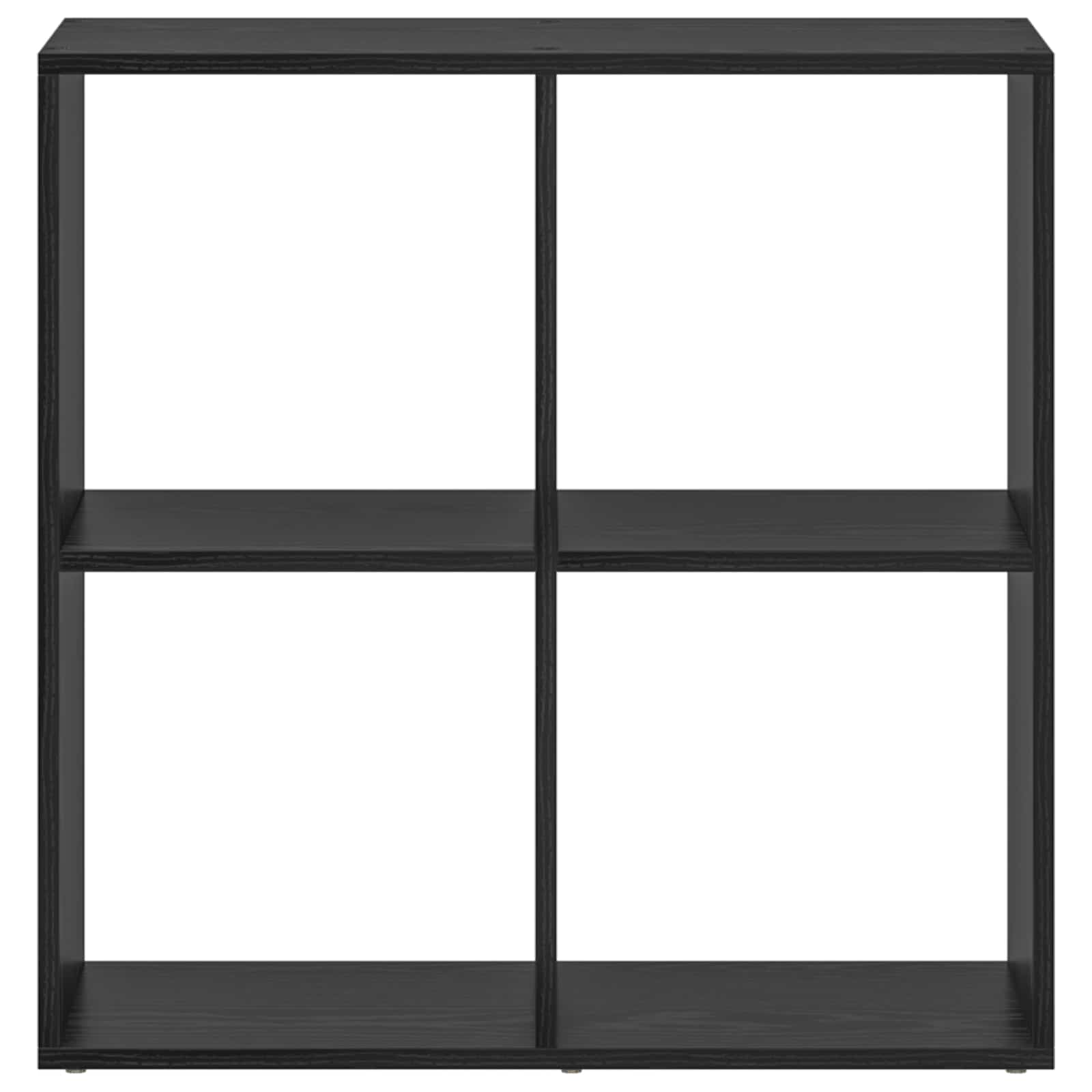 Boekenkast Zwart Eiken 69,5 x 29 x 69,5 cm Bewerkt hout is nu te koop bij PeponiXL, paradijselijk wonen!
