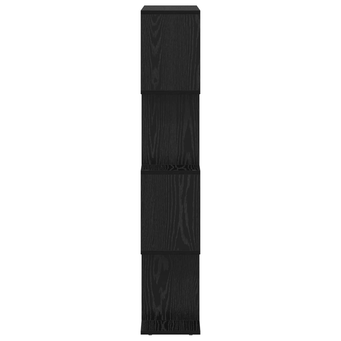 Boekenkast Zwart Eiken 70 x 24 x 129 cm Bewerkt hout is nu te koop bij PeponiXL, paradijselijk wonen!