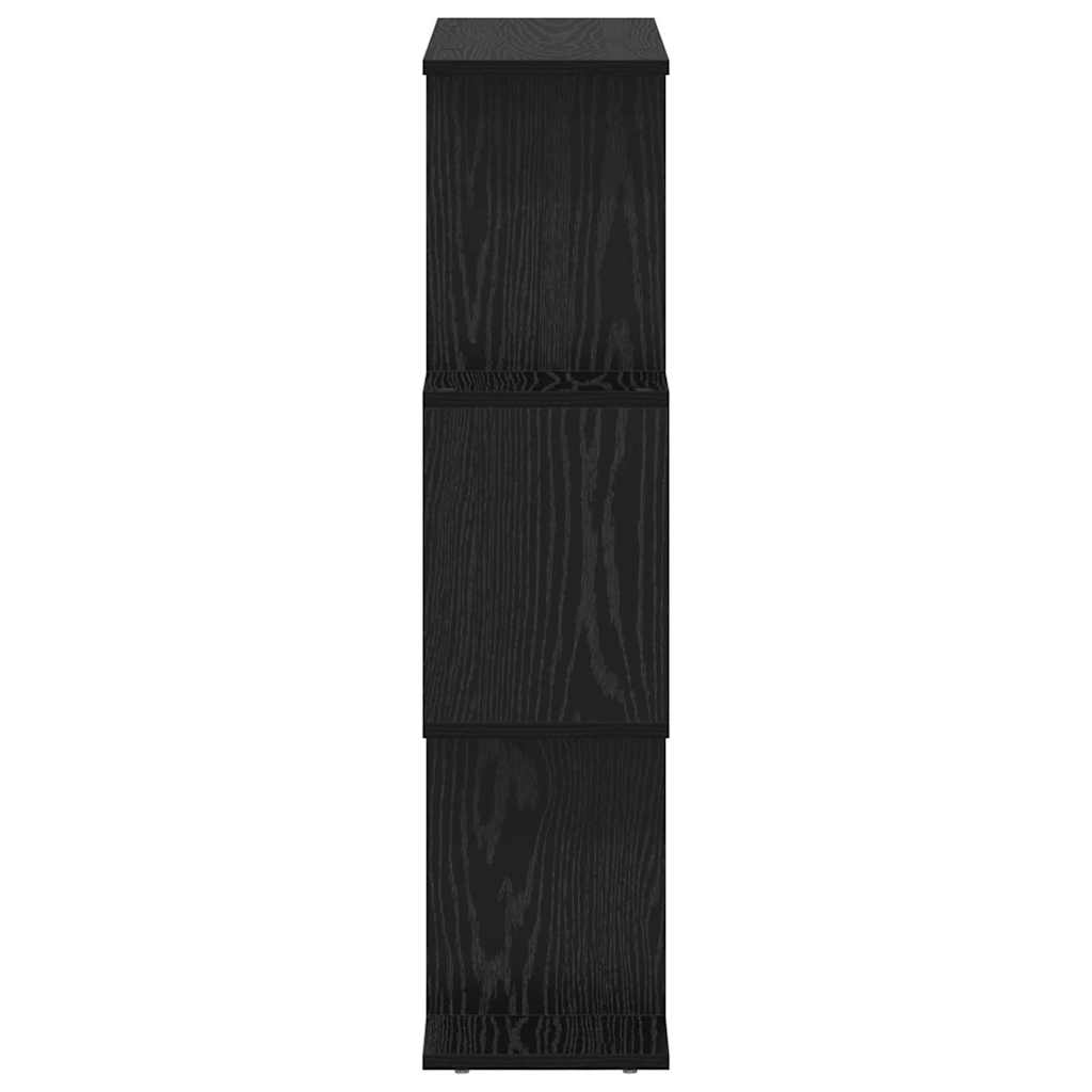 Boekenkast Zwart Eiken 70 x 14 x 97 cm Bewerkt hout is nu te koop bij PeponiXL, paradijselijk wonen!