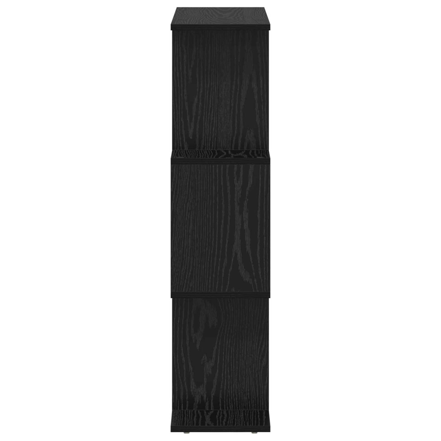 Boekenkast Zwart Eiken 70 x 24 x 97 cm Bewerkt hout is nu te koop bij PeponiXL, paradijselijk wonen!