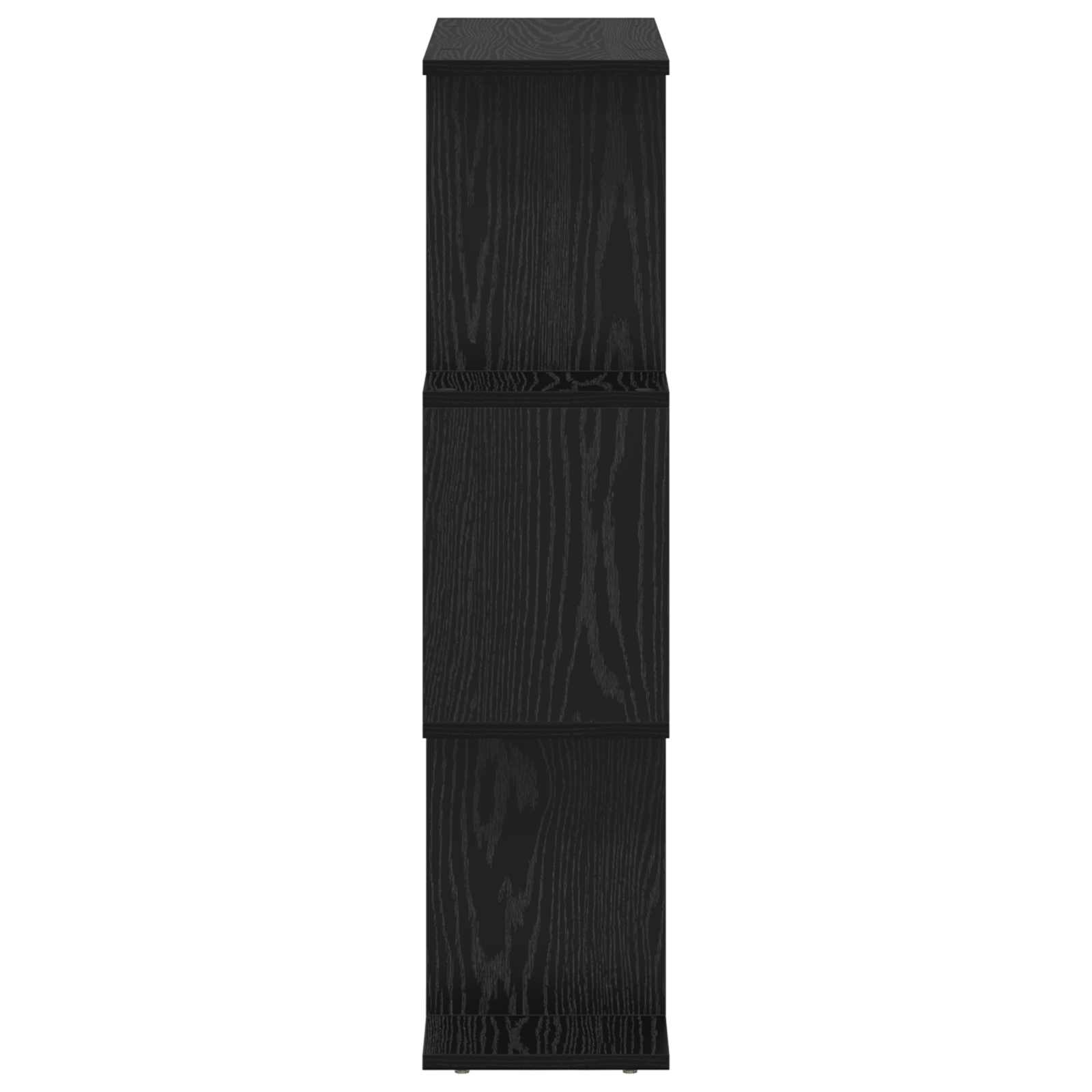 Boekenkast Zwart Eiken 70 x 24 x 97 cm Bewerkt hout is nu te koop bij PeponiXL, paradijselijk wonen!