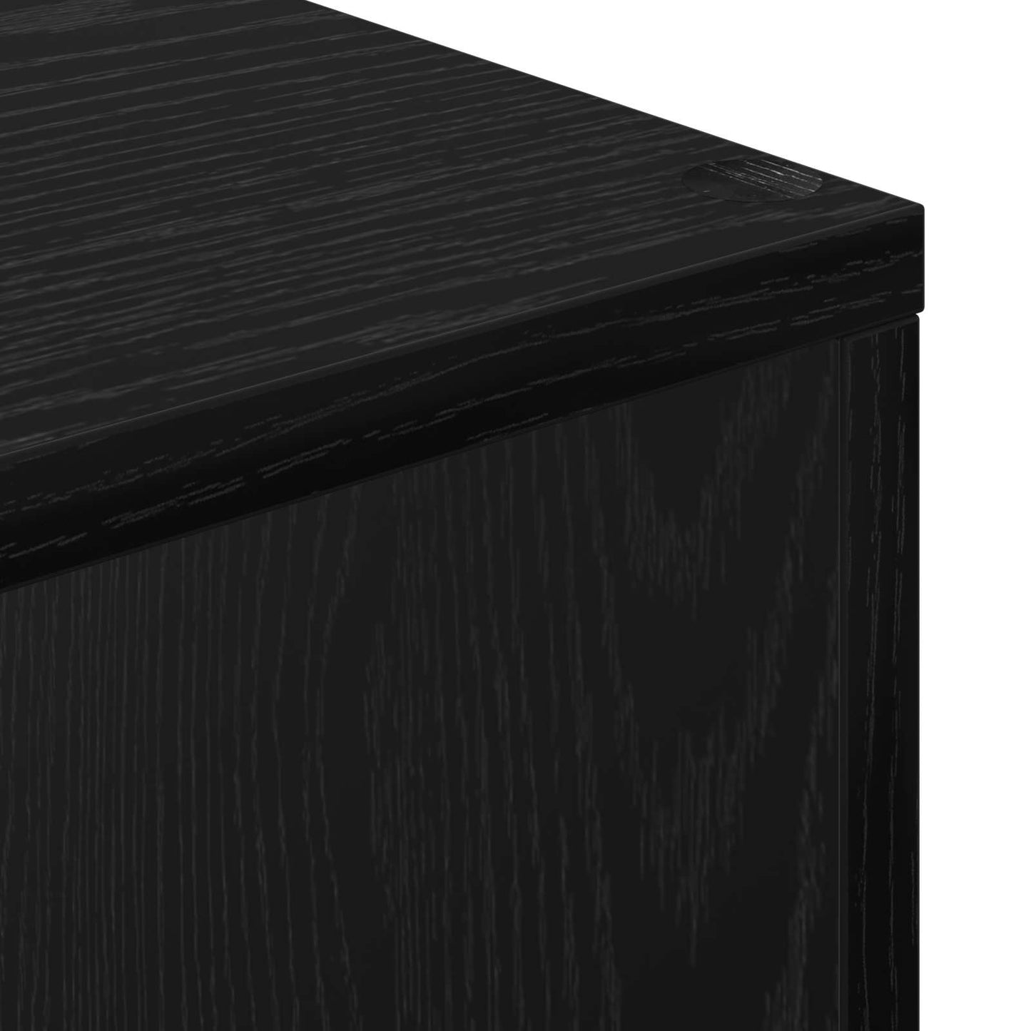 Boekenkast Zwart Eiken 63 x 20 x 90 cm Bewerkt hout is nu te koop bij PeponiXL, paradijselijk wonen!