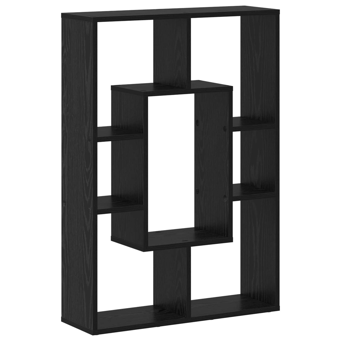Boekenkast Zwart Eiken 63 x 20 x 90 cm Bewerkt hout is nu te koop bij PeponiXL, paradijselijk wonen!