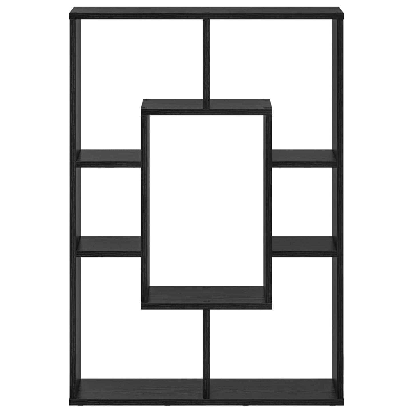 Boekenkast Zwart Eiken 63 x 20 x 90 cm Bewerkt hout is nu te koop bij PeponiXL, paradijselijk wonen!