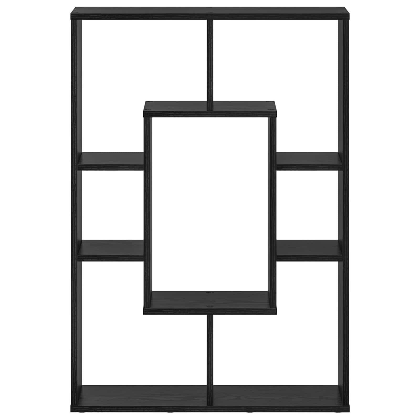 Boekenkast Zwart Eiken 63 x 20 x 90 cm Bewerkt hout is nu te koop bij PeponiXL, paradijselijk wonen!