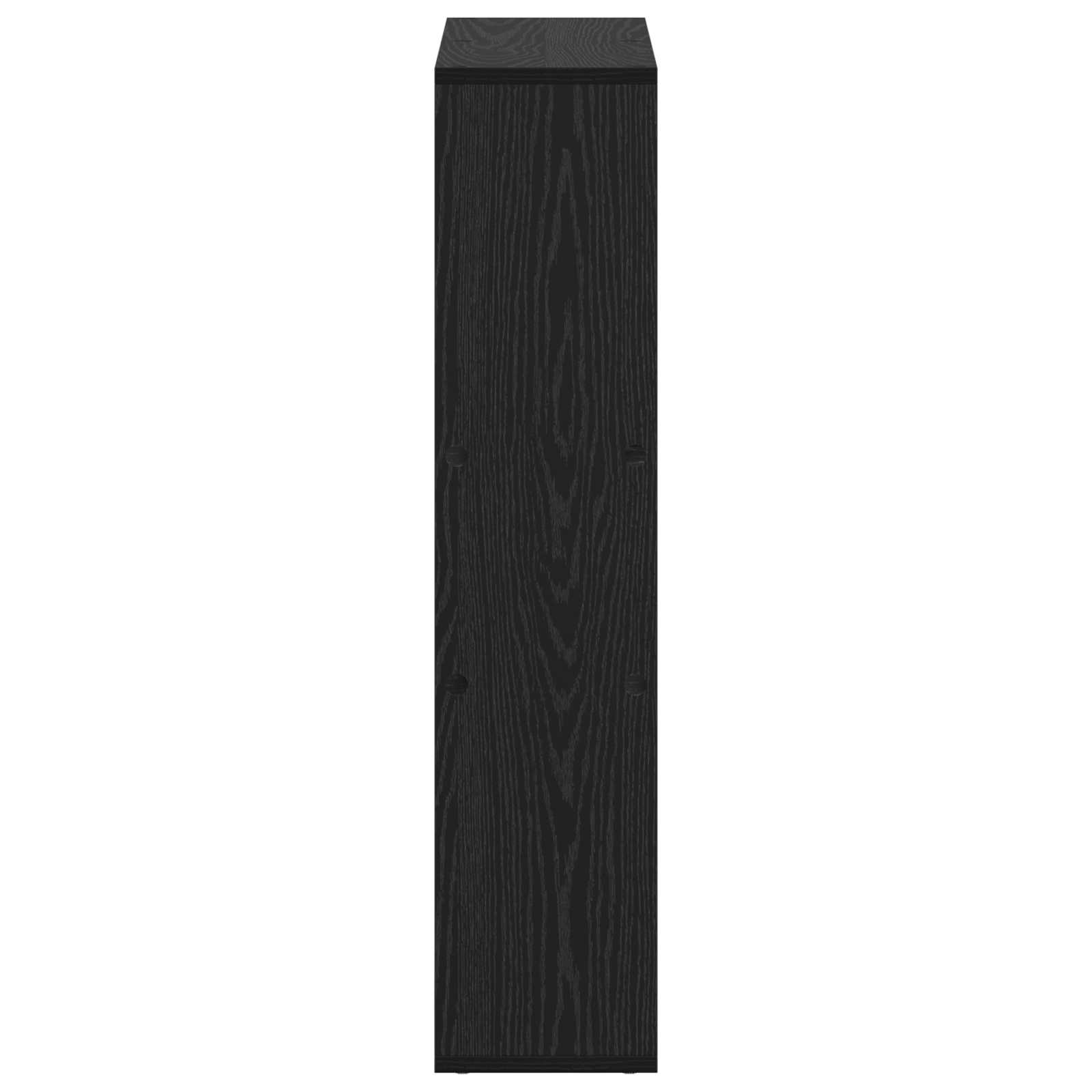 Boekenkast Zwart Eiken 63 x 20 x 90 cm Bewerkt hout is nu te koop bij PeponiXL, paradijselijk wonen!