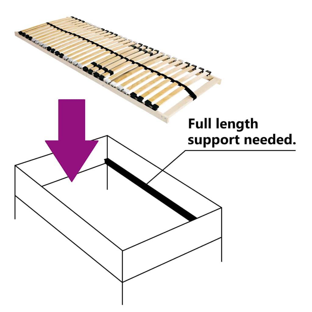 Lattenbodem Bruin 120 x 190 cm Massief beukenhout is nu te koop bij PeponiXL, paradijselijk wonen!