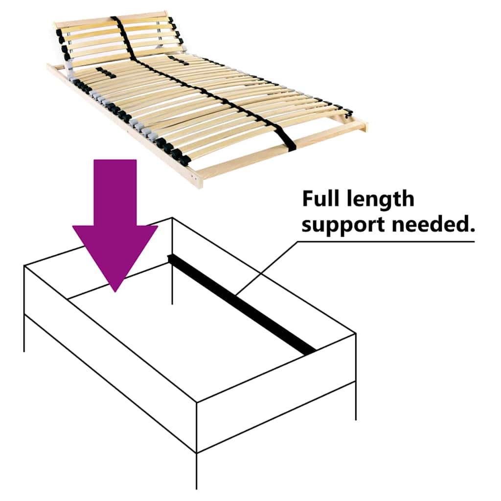 Lattenbodem Bruin 100 x 190 cm Massief beukenhout is nu te koop bij PeponiXL, paradijselijk wonen!