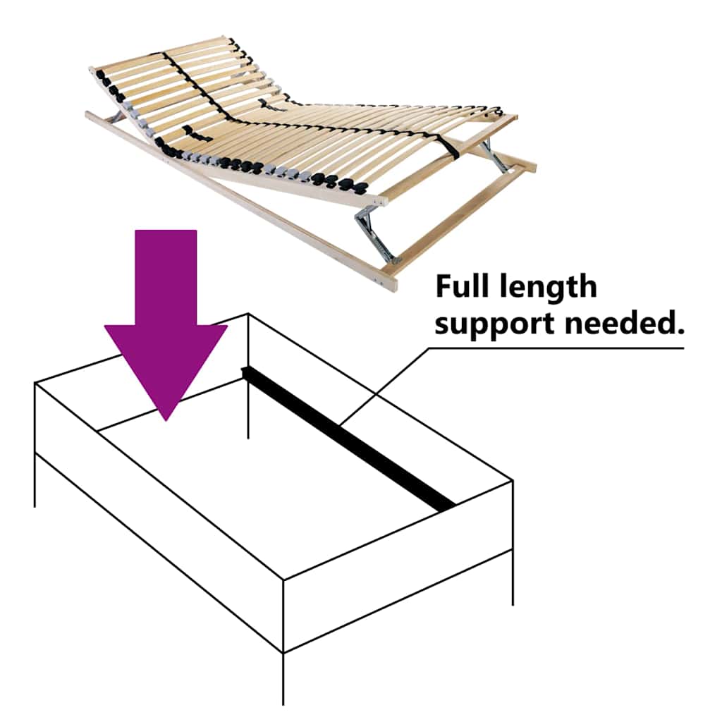 Lattenbodem Bruin 120 x 190 cm Massief beukenhout is nu te koop bij PeponiXL, paradijselijk wonen!